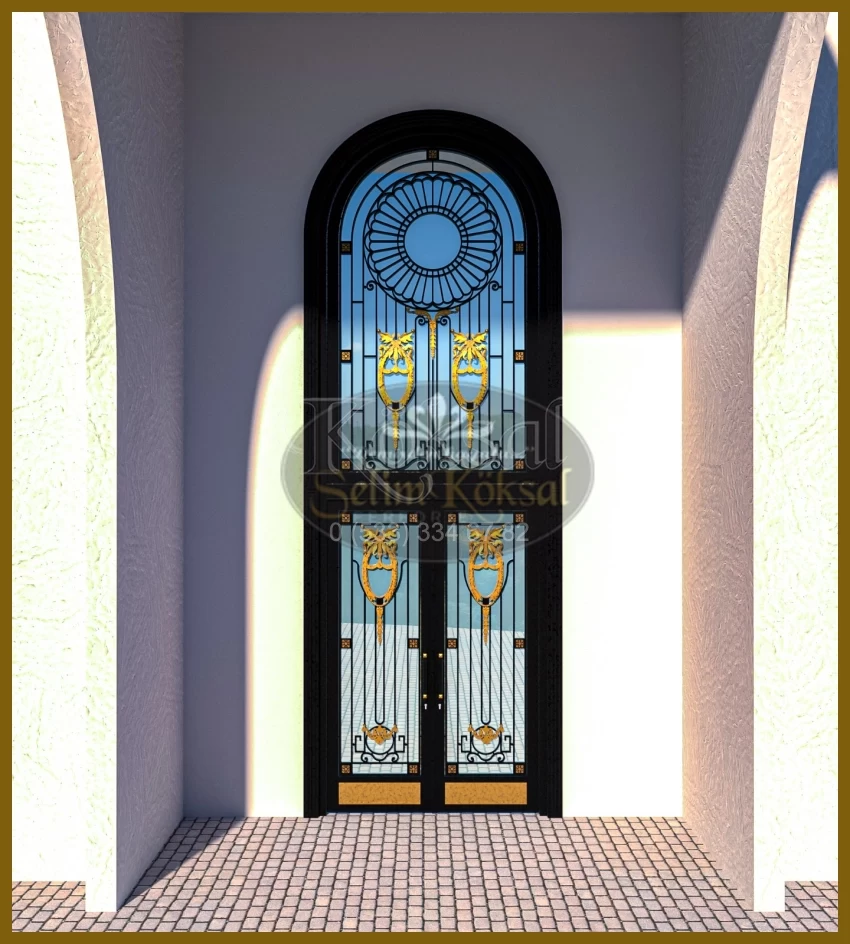 Demir Cam Kaplama Villa Kapıları - Villa Kapıları