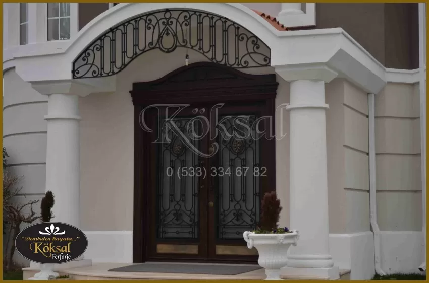 Demir Villa Kapısı - Ahşap Villa Kapısı