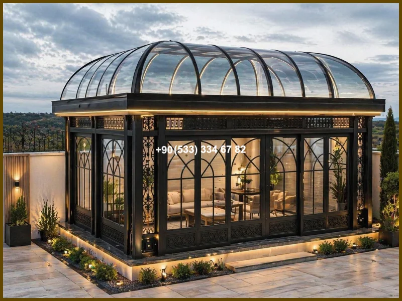 KIŞ BAHÇESİ-GAZEBO-FERFORJE KIŞ BAHÇESİ-KAMELYA olc19284