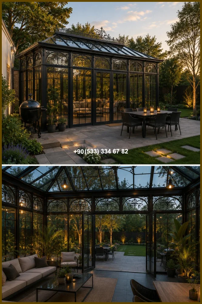 KIŞ BAHÇESİ-GAZEBO-FERFORJE KIŞ BAHÇESİ-KAMELYA olc19373